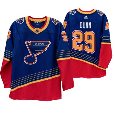 St. Louis St. Louis Blues #29 Vince Dunn 90s Vintage 201920 Authentic Royal NHL Jersey